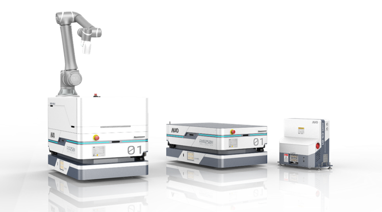 永利yl23411數位開發的自主式移動機器人（AMR250M），搭配全向輪並結合AI演算法、2D LiDAR、3D攝影機等技術，協助客戶實現產線全自動化